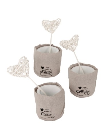 Portapiantina Heart con decoro cuore 02A338 | G3S