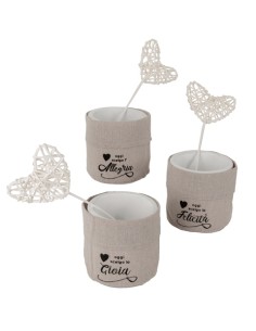 Portapiantina Heart con decoro cuore 02A339 | G3S