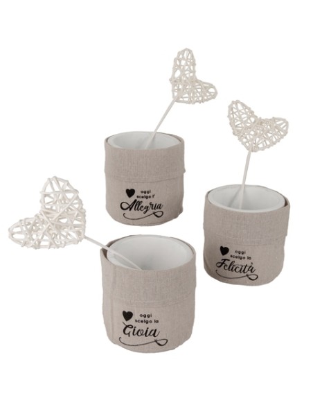 Portapiantina Heart con decoro cuore 02A339 | G3S