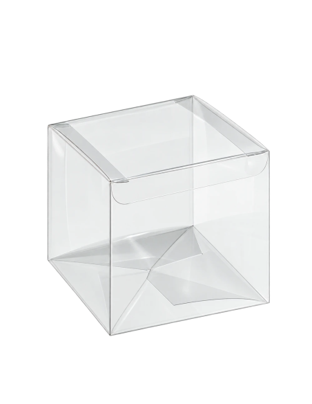 Scatola automatica in PET trasparente 8x8x8cm