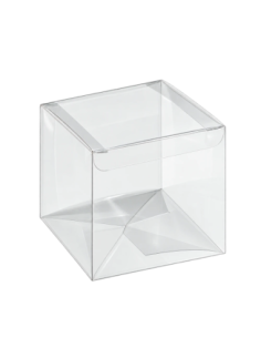 Scatola automatica in PET trasparente 12x12x12cm