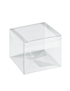 Scatola automatica in PET trasparente 10x10x8cm