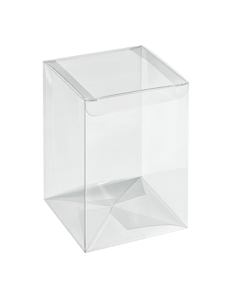 Scatola automatica in PET trasparente 8x8x13cm