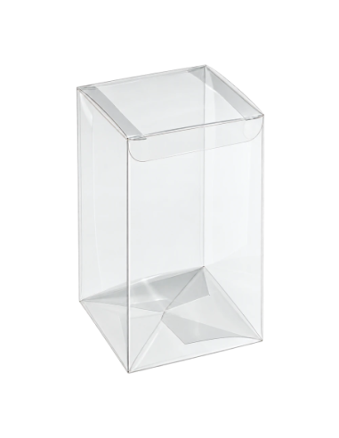 Scatola automatica in PET trasparente 8x8x18cm