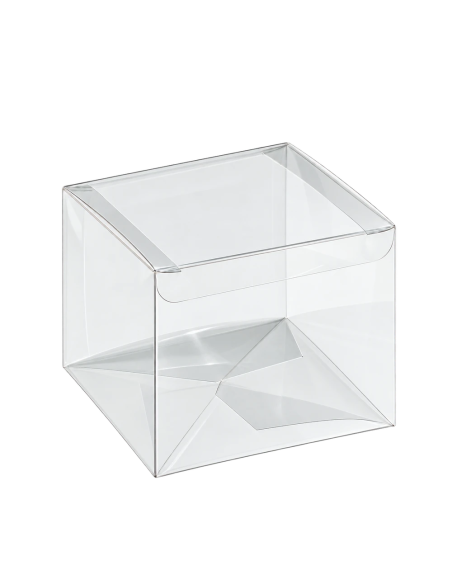 Scatola automatica in PET trasparente 10x10x6cm