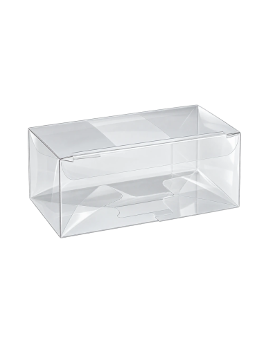Scatola a scatto in PET trasparente 18x9x8cm