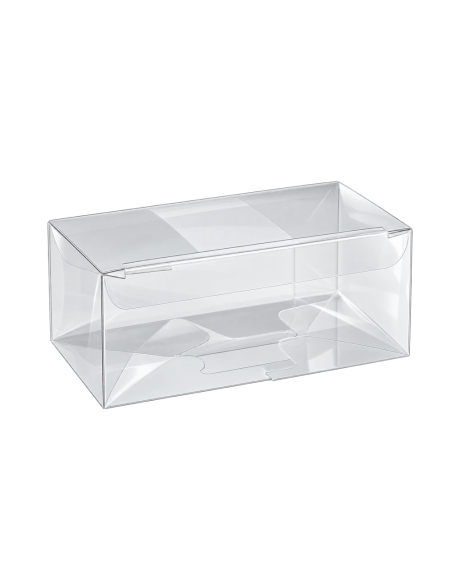Scatola a scatto in PET trasparente 18x9x8cm