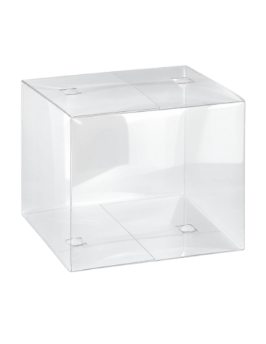 Scatola a scatto in PET trasparente 25x25x25cm