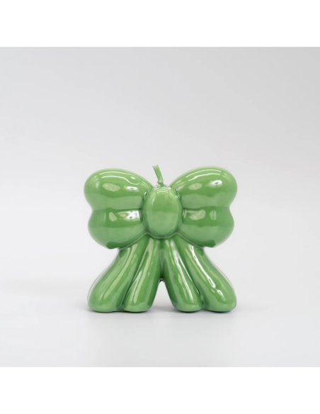 Candela Fiocco 9 cm Verde