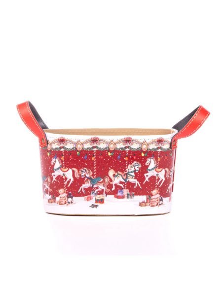 Cesto Carosello 27 X 15 X 16 cm Rosso