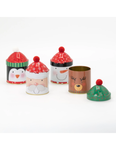 Contenitore Latta per Candy 9 X 15 Assortito
