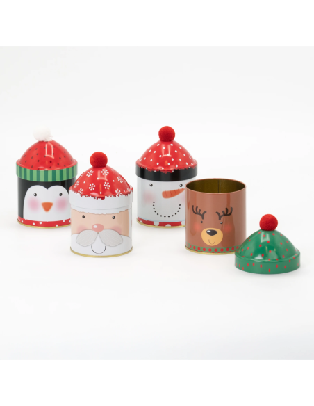 Contenitore Latta per Candy 9 X 15 Assortito