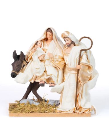Natività Fuga in Egitto Tessuto Crema 1