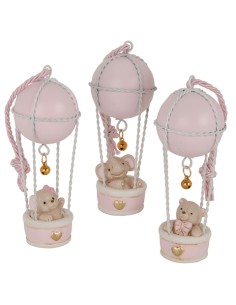 Mongolfiera Baby Rosa Battesimo 04A414 | G3S