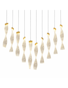 Set 10 Pendenti plexiglass LED