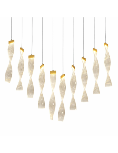 Set 10 Pendenti plexiglass LED