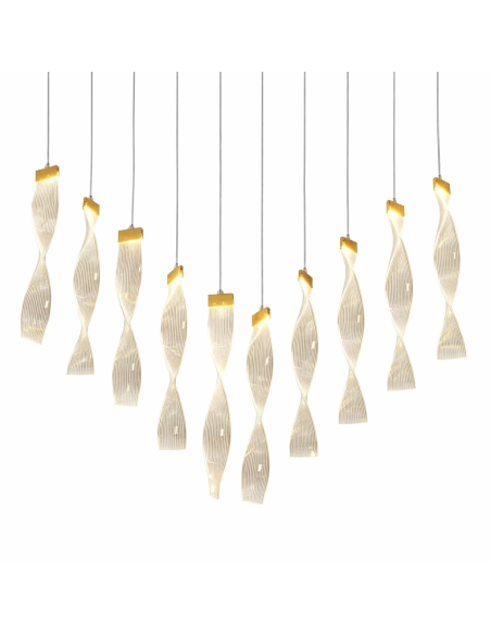 Set 10 Pendenti plexiglass LED