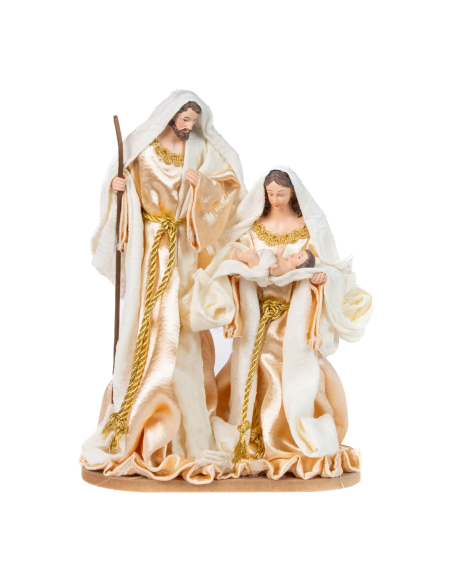 Set Natività in Tessuto Crema 21 X 11 X 30c