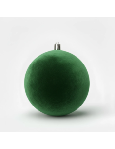 Box 30 sfere floccate verde ø 6 cm