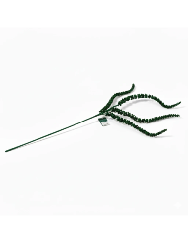 Stelo 3 fasci glitter verde 93 cm