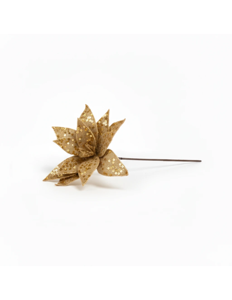 Stella di natale glitter oro 45 cm