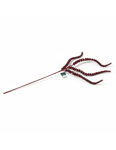 Stelo 3 fasci glitter bordeaux 93 cm