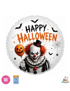 Palloncino Mylar Halloween Clown 18" - 46cm - 1pz | G3S Party