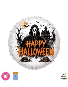 Palloncino Mylar Halloween Ghostface 18" - 46cm - 1pz | G3S Party