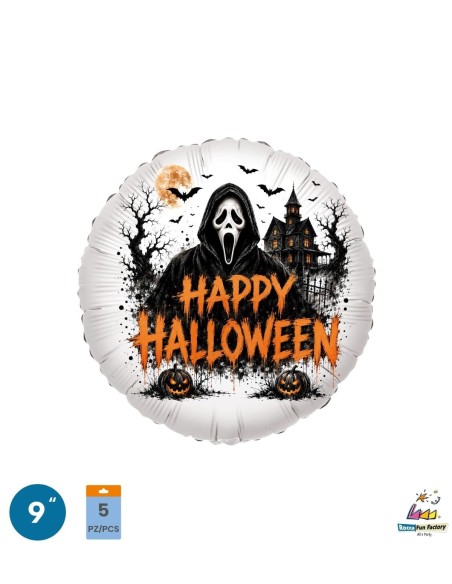 Palloncino Mylar Halloween Ghostface MiniShape 9" - 23cm - 5pz | G3S Party