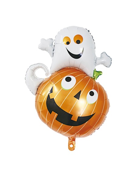 Palloncino Mylar Halloween Zucca e Fantasma SuperShape 34" - 86cm - 1pz | G3S Party