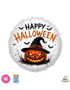 Palloncino Mylar Halloween Zucca Malvagia 18" - 46cm - 1pz | G3S Party