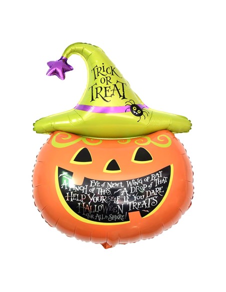 Palloncino Mylar Halloween Zucca Trick or Treat SuperShape 34" - 86cm - 1pz | G3S Party