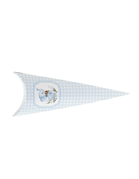 Cono Busta 19cm ELEFANTINO AZZURRO Florentina Scotton