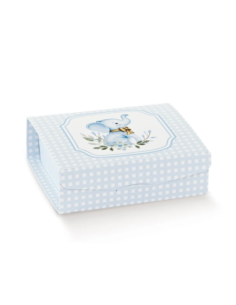 Gift 7x7x3cm ELEFANTINO AZZURRO Florentina Scotton