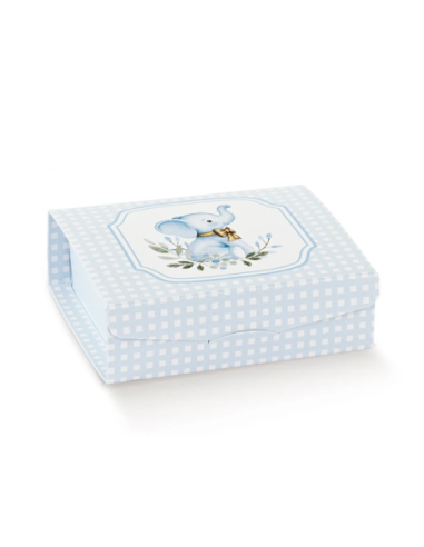 Gift 7x7x3cm ELEFANTINO AZZURRO Florentina Scotton
