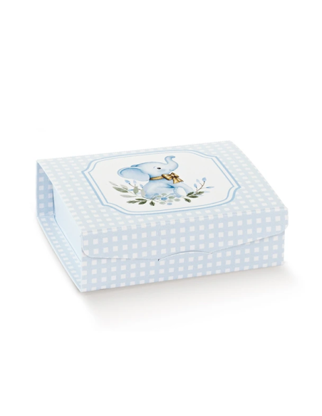 Gift 7x7x3cm ELEFANTINO AZZURRO Florentina Scotton