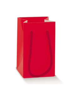 Shopperbox con Cordini 7x7x12cm LINO ROSSO Florentina Scotton