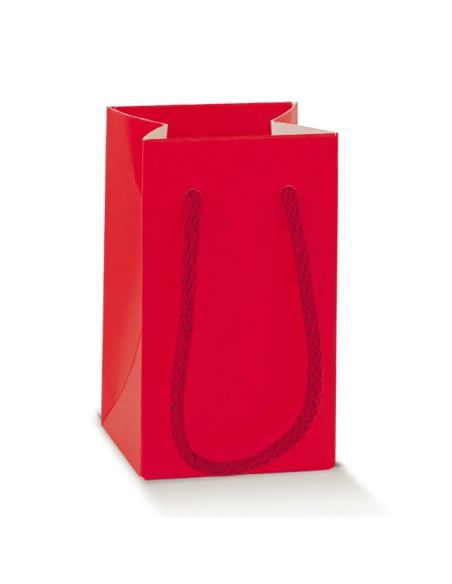 Shopperbox con Cordini 7x7x12cm LINO ROSSO Florentina Scotton
