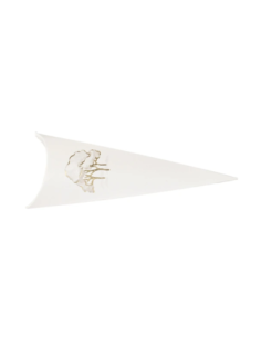 Cono Busta 19cm INTRECCI AVORIO con stampa a caldo a rilievo Florentina Scotton