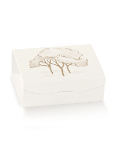Gift 7x7x3cm INTRECCI AVORIO Stampa a caldo a rilievo Florentina Scotton