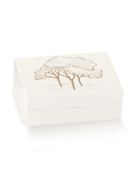 Gift 12x12x4cm INTRECCI AVORIO Stampa a caldo a rilievo con inserto Florentina Scotton