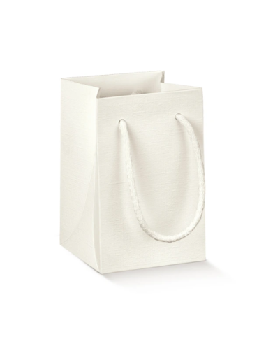 Shopperbox con Cordini 7x7x12cm FIBRA BIANCO Florentina Scotton