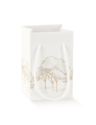 Shopperbox 7x7x12cm con cordini INTRECCI AVORIO Florentina Scotton