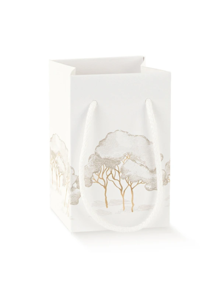 Shopperbox 7x7x12cm con cordini INTRECCI AVORIO Florentina Scotton
