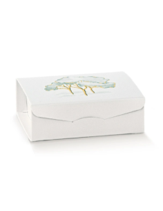 Gift 7x7x3cm INTRECCI VERDE Stampa a caldo a rilievo Florentina Scotton