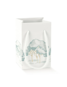Shopperbox 9x9x14cm con Cordini INTRECCI VERDE Florentina Scotton