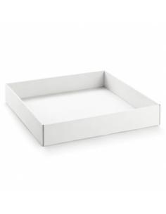 Vassoio A. 59x50x10cm Bianco Eco Florentina Scotton