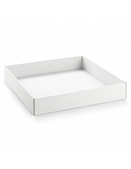 Vassoio A. 59x50x10cm Bianco Eco Florentina Scotton