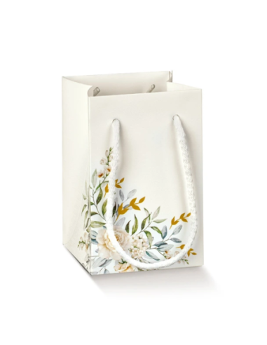 Shopperbox con Cordini 9x9x14cm BOTANIC Stampa a caldo Florentina Scotton