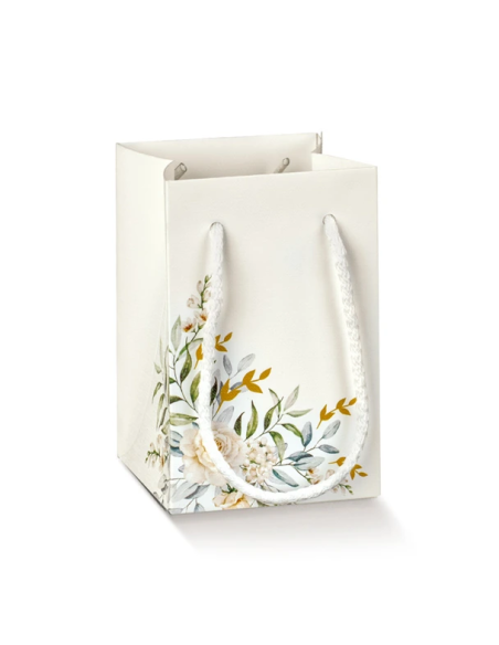 Shopperbox con Cordini 9x9x14cm BOTANIC Stampa a caldo Florentina Scotton
